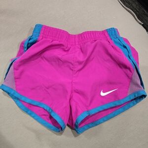 Nike Pink and Blue Athletic Shorts